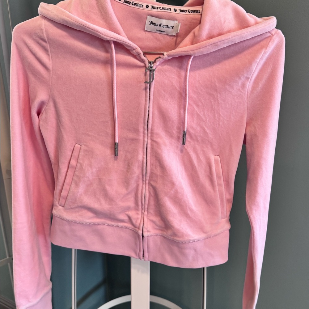 NWOT Juicy Couture Blush Pink Velour Jacket - Picture 12 of 12